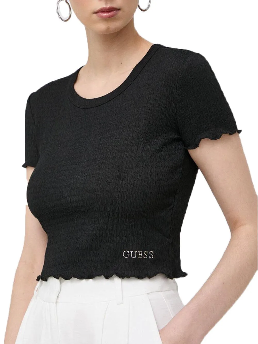 Guess T-shirt Donna Nero