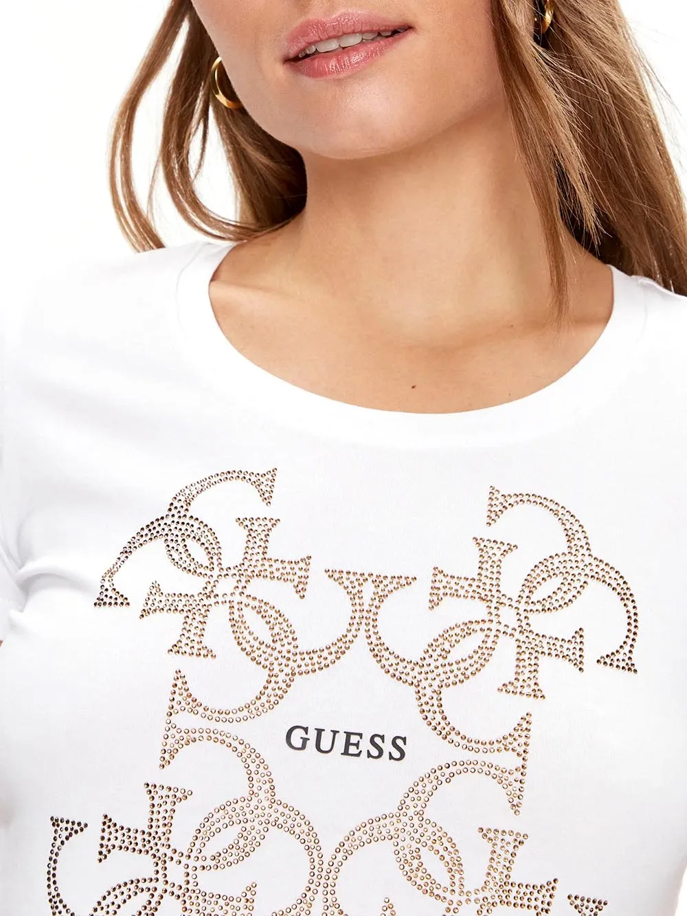 Guess T-shirt Donna W4ri35 J1314 Bianco