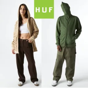 HUF  |Unisex Street Style Logo Skater Style Hoodies