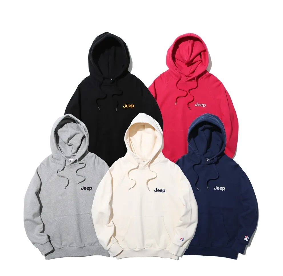 JEEP  |Unisex Street Style Logo Hoodies