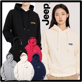 JEEP  |Unisex Street Style Logo Hoodies