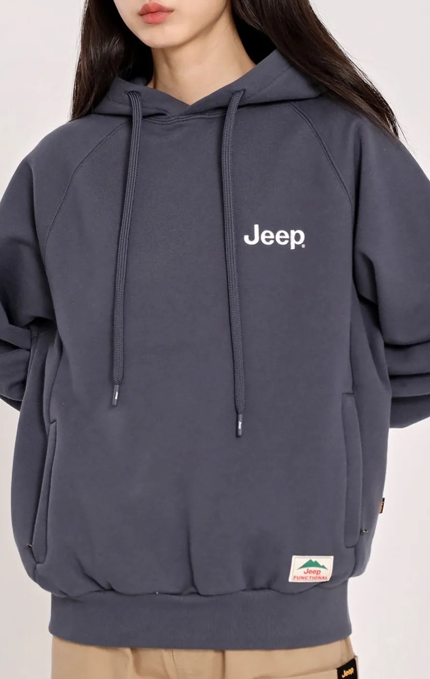 JEEP  |Unisex Sweat Street Style Cotton Logo Hoodies