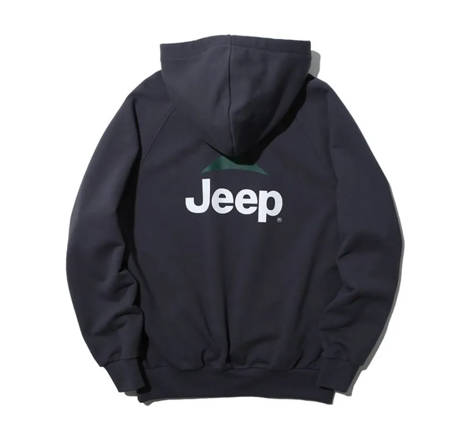 JEEP  |Unisex Sweat Street Style Cotton Logo Hoodies