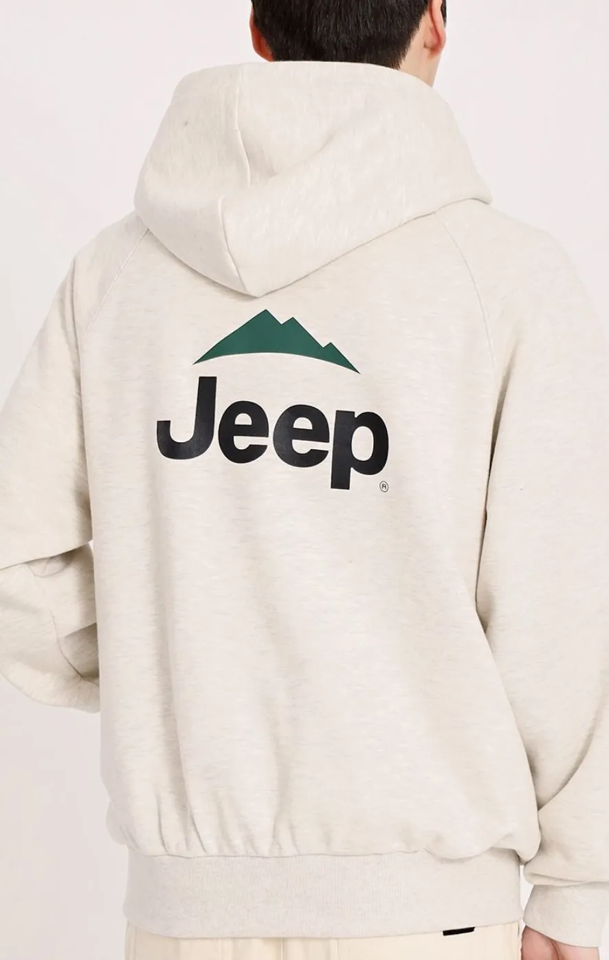 JEEP  |Unisex Sweat Street Style Cotton Logo Hoodies