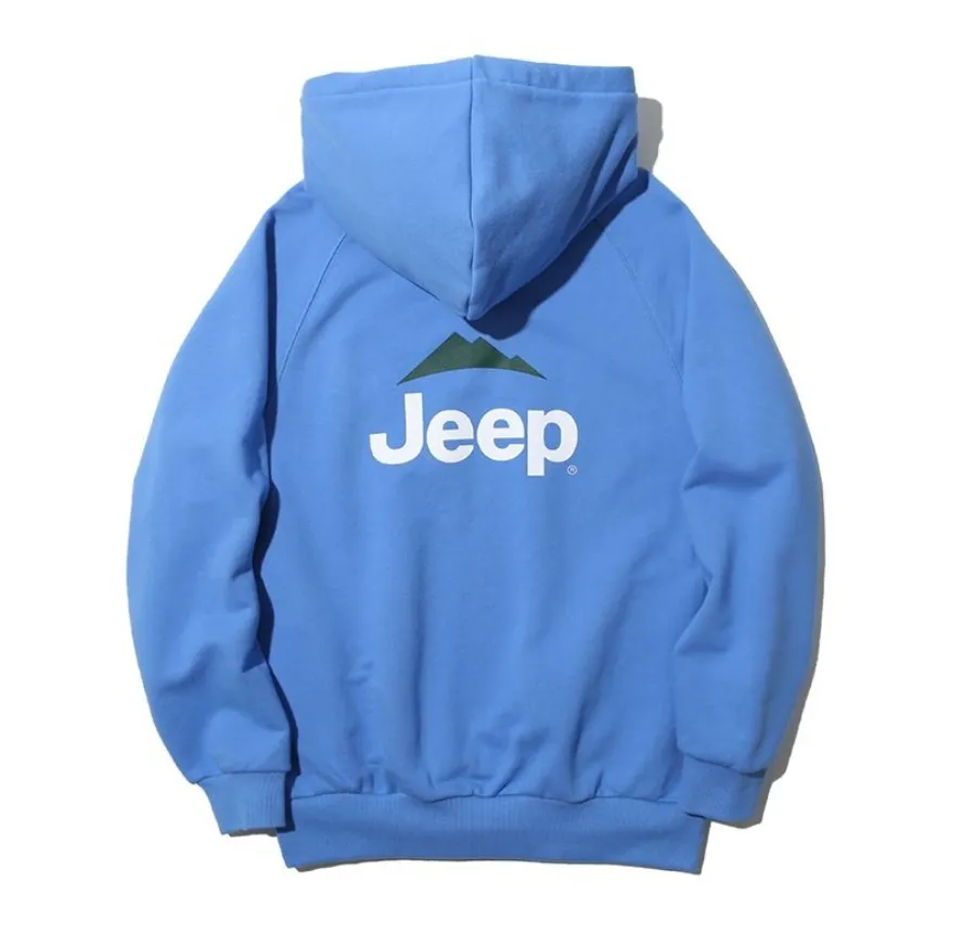 JEEP  |Unisex Sweat Street Style Cotton Logo Hoodies