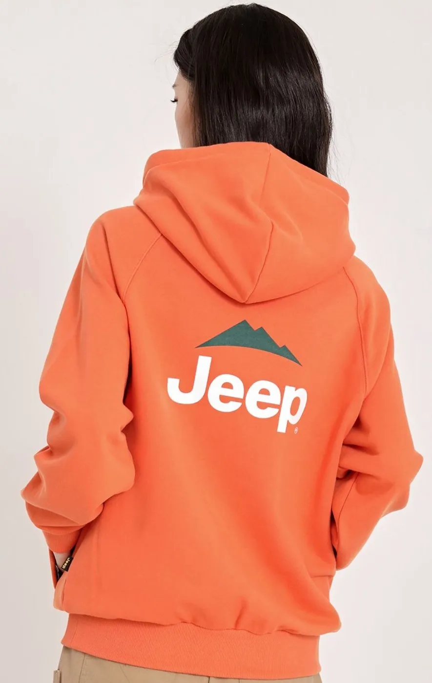 JEEP  |Unisex Sweat Street Style Cotton Logo Hoodies