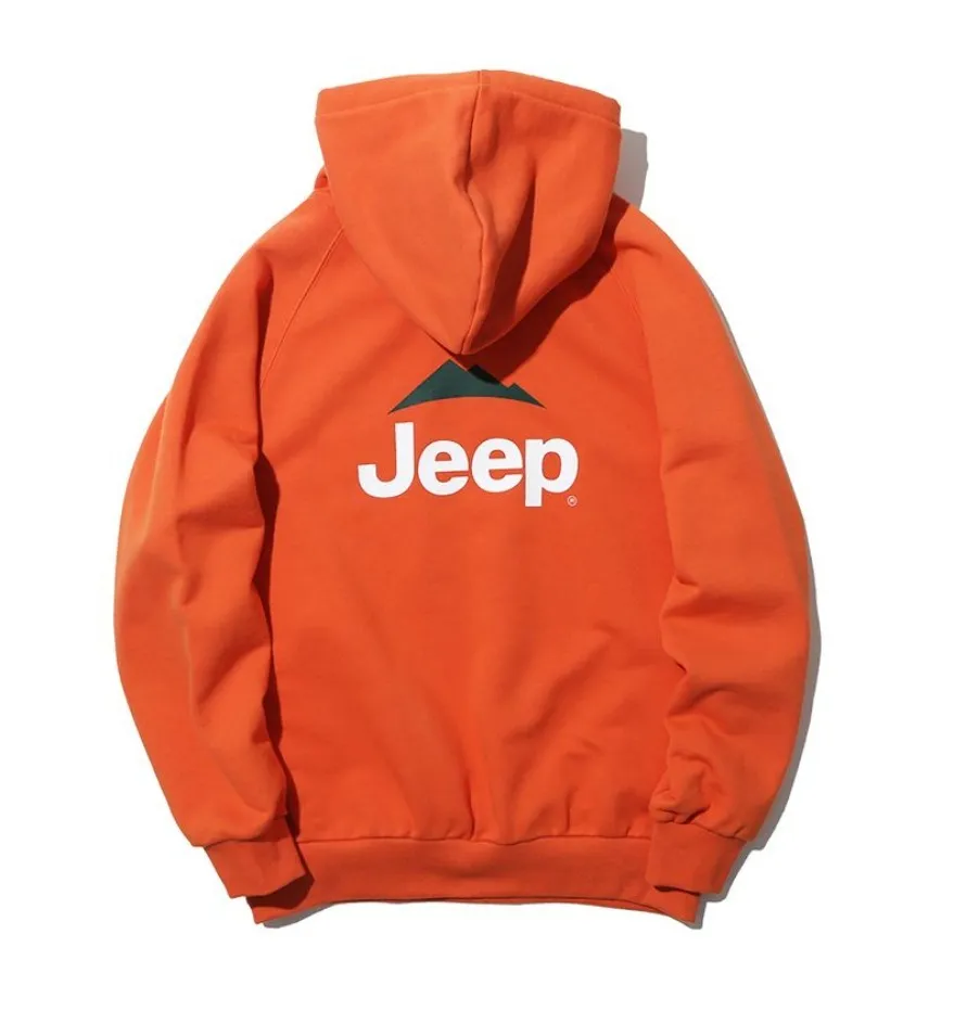 JEEP  |Unisex Sweat Street Style Cotton Logo Hoodies