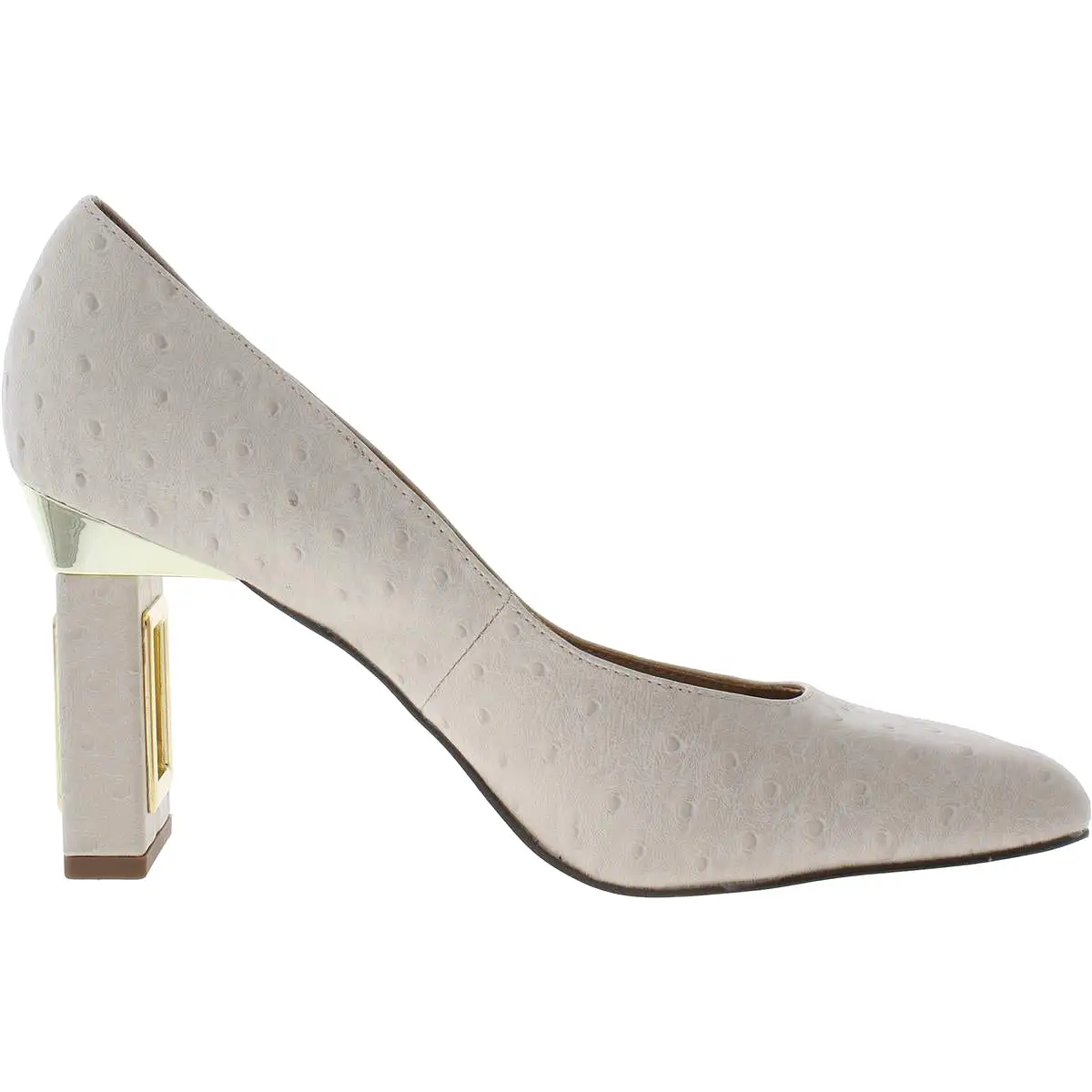 Katy Perry Womens THE HOLLOW HEEL Faux Leather Square Toe Pumps