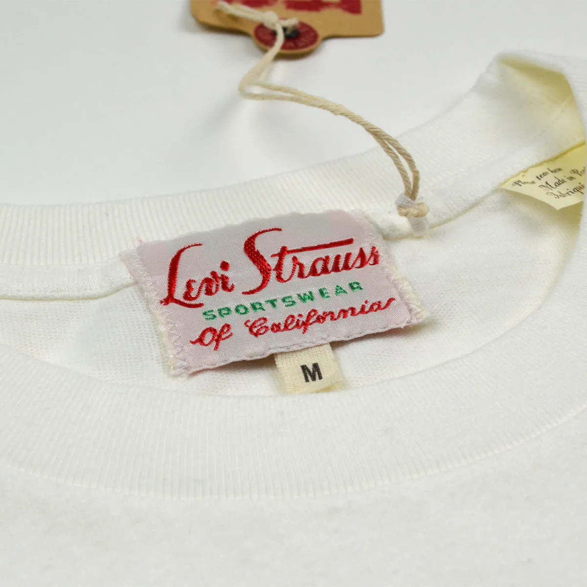 Levi's Vintage Clothing - 1950's Pocket T-shirt - Milk White