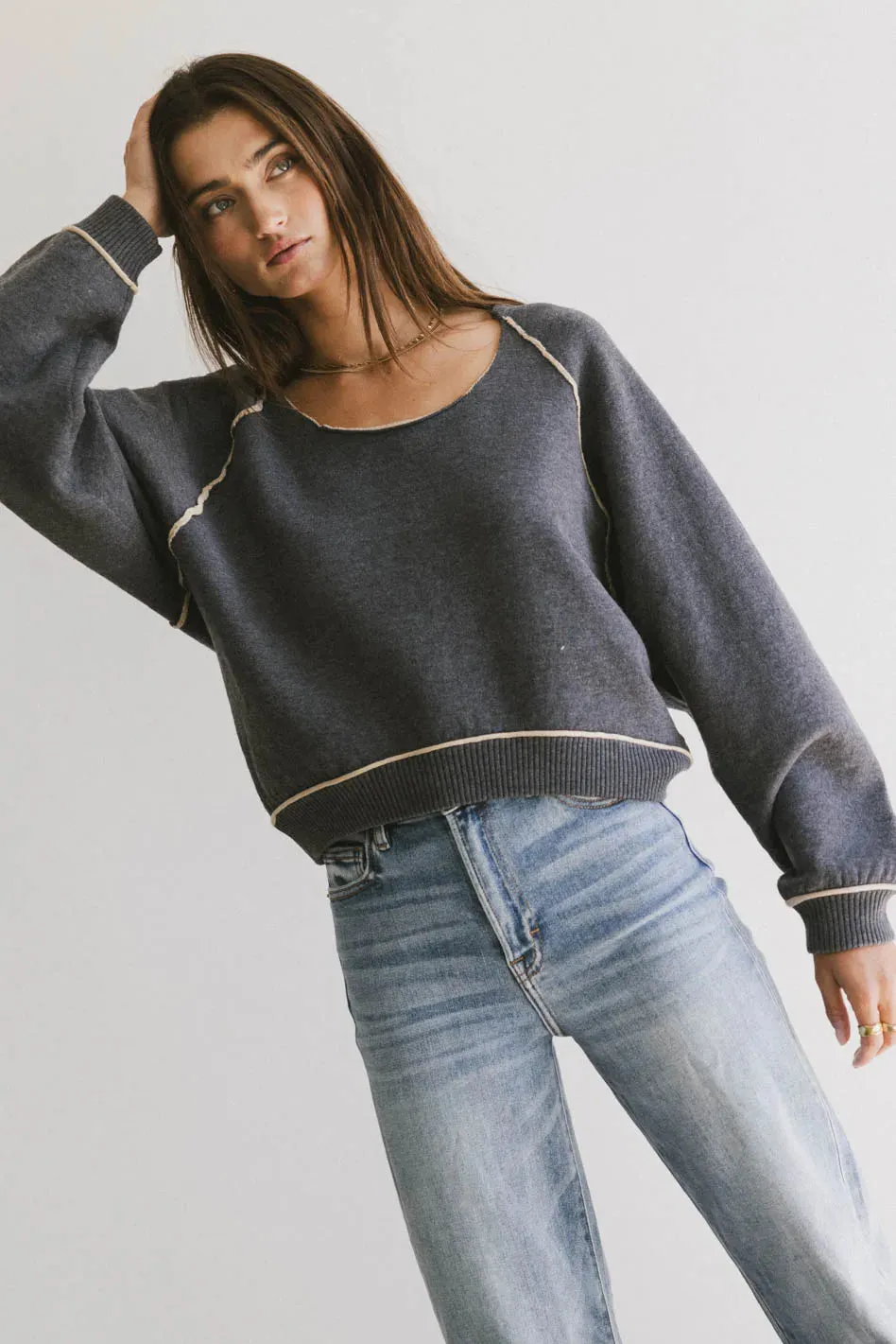 Lina Contrast Sweater