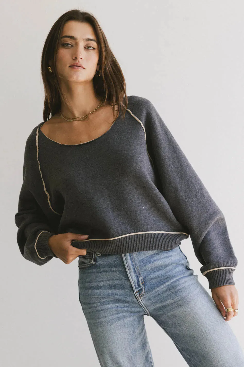 Lina Contrast Sweater