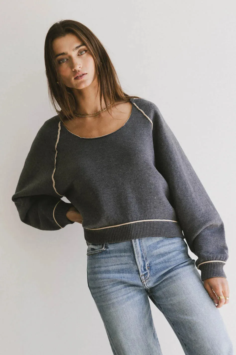 Lina Contrast Sweater