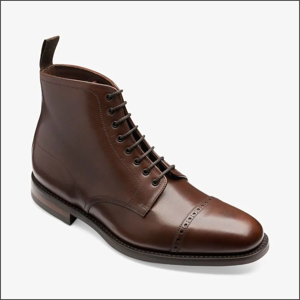 Loake Hyde Dark Brown Derby Boot. SIZE 6 Only//