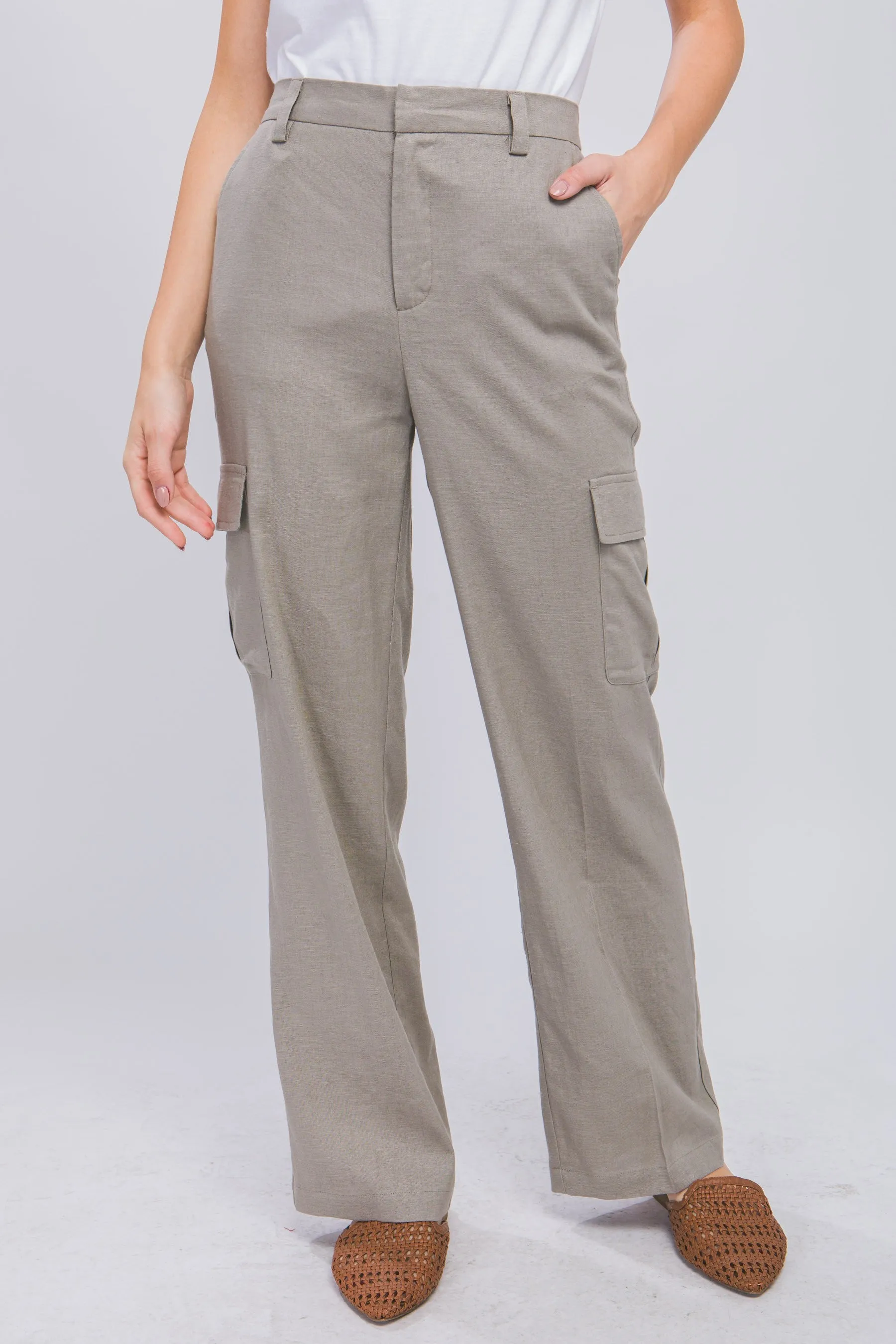 Love Tree Pocket Cargo Pants - 2 Colors