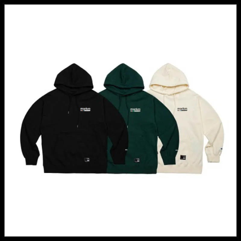 MARKM  |Unisex Street Style Logo Hoodies