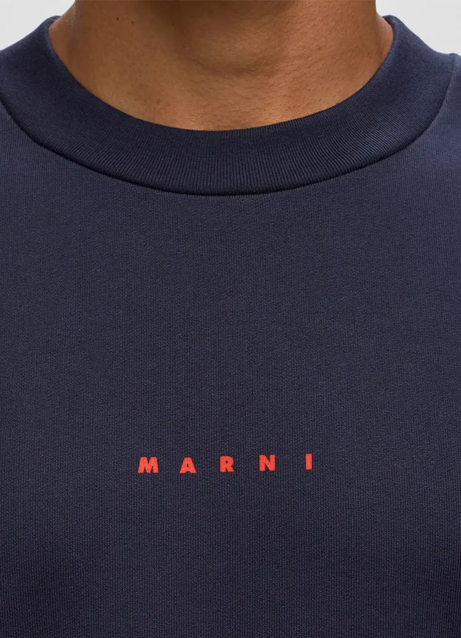 Marni Logo Organic Cotton Sweatshirt FUMU0074P9