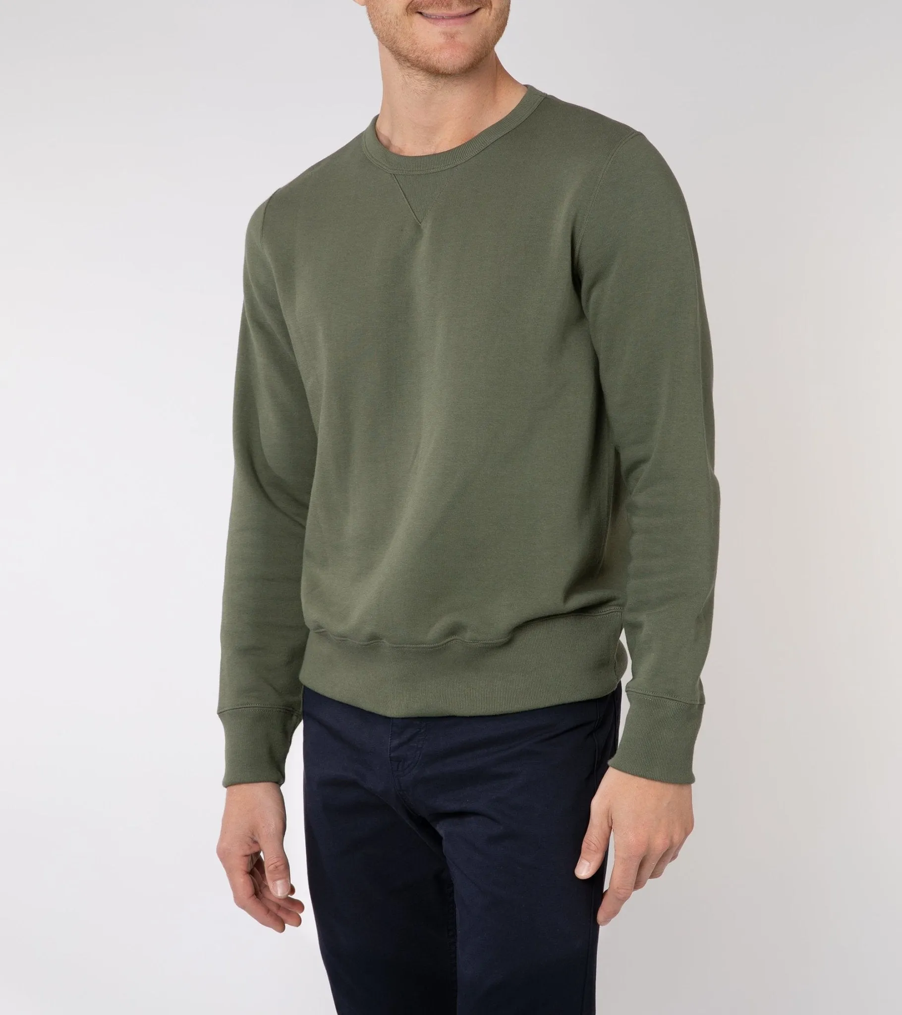 Merz b. Schwanen 346 Sweatshirt: Army Green