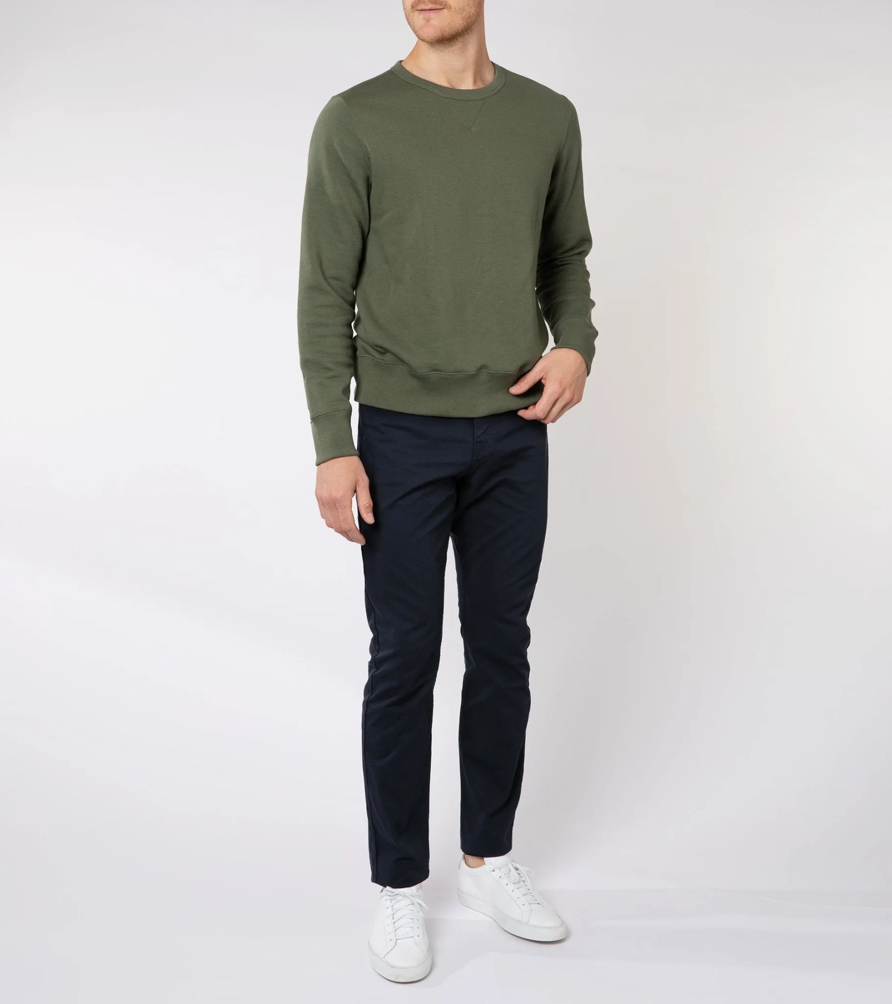 Merz b. Schwanen 346 Sweatshirt: Army Green