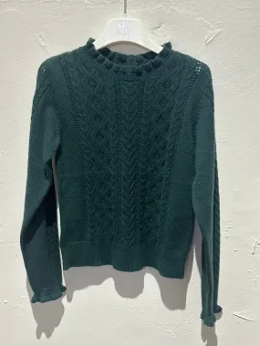 Mock Green Sweater