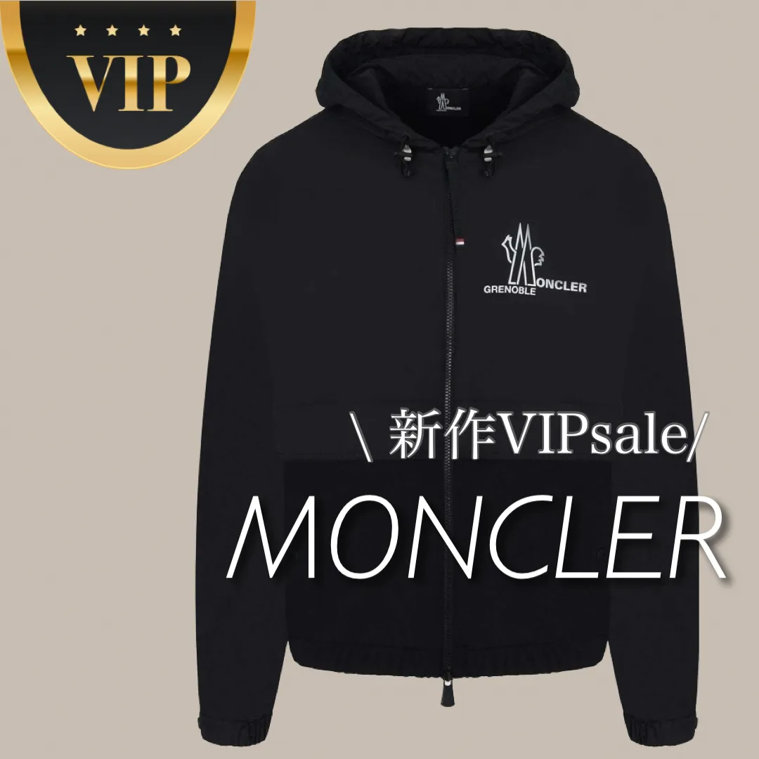 MONCLER  |Street Style Long Sleeves Cotton Logo Hoodies