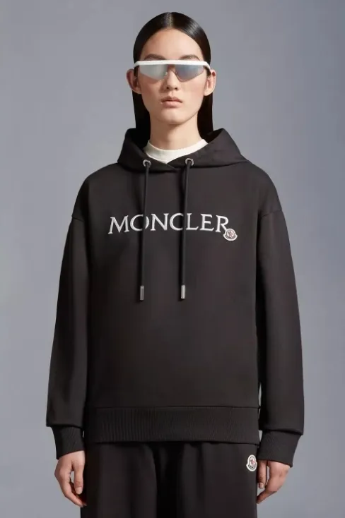 MONCLER  |Street Style Long Sleeves Plain Cotton Logo