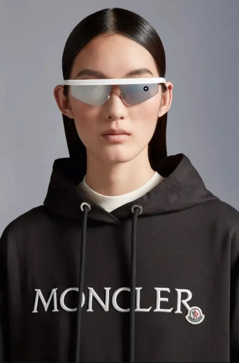 MONCLER  |Street Style Long Sleeves Plain Cotton Logo