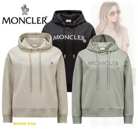 MONCLER  |Street Style Long Sleeves Plain Cotton Logo