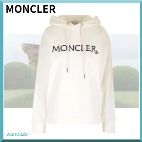 MONCLER  |Unisex Street Style Plain Logo Hoodies & Sweatshirts