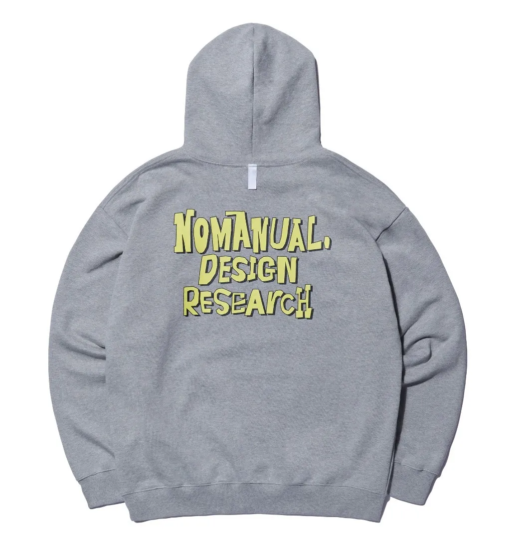 NOMANUAL  |Unisex Street Style Logo Hoodies