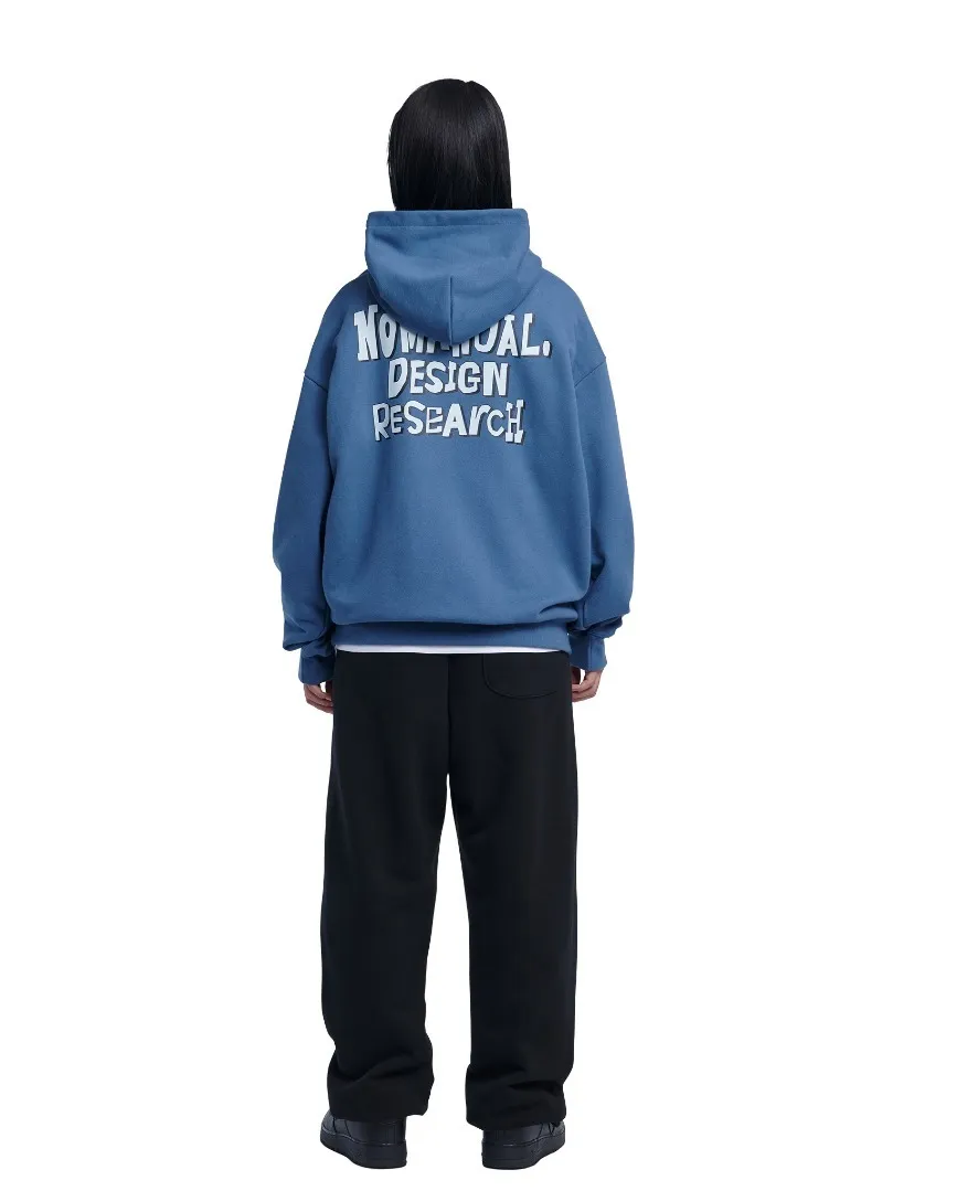 NOMANUAL  |Unisex Street Style Logo Hoodies