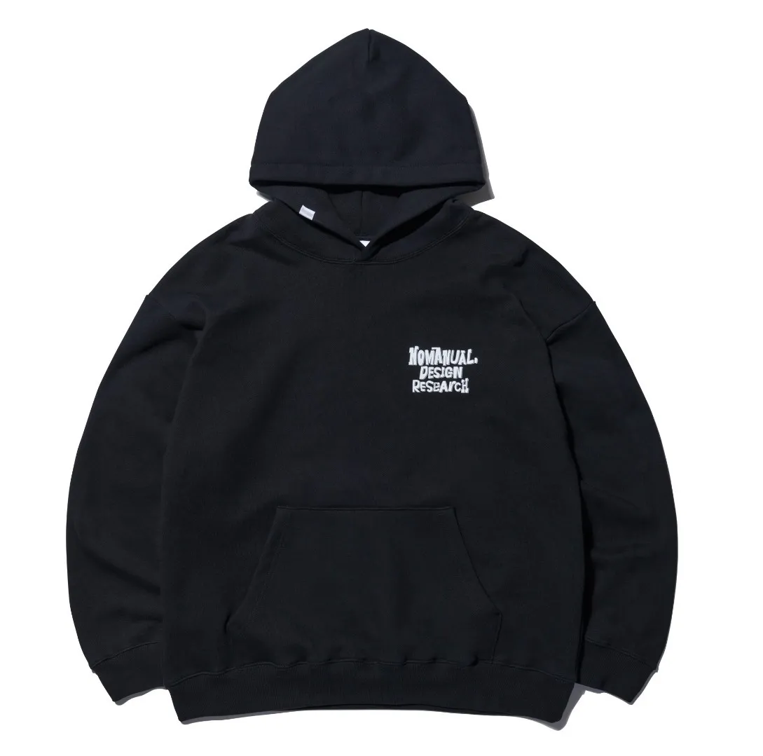 NOMANUAL  |Unisex Street Style Logo Hoodies