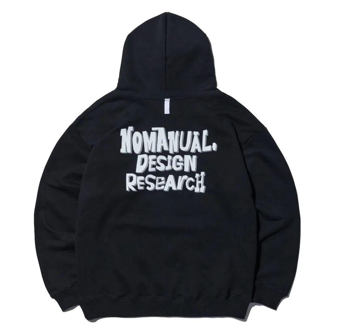 NOMANUAL  |Unisex Street Style Logo Hoodies