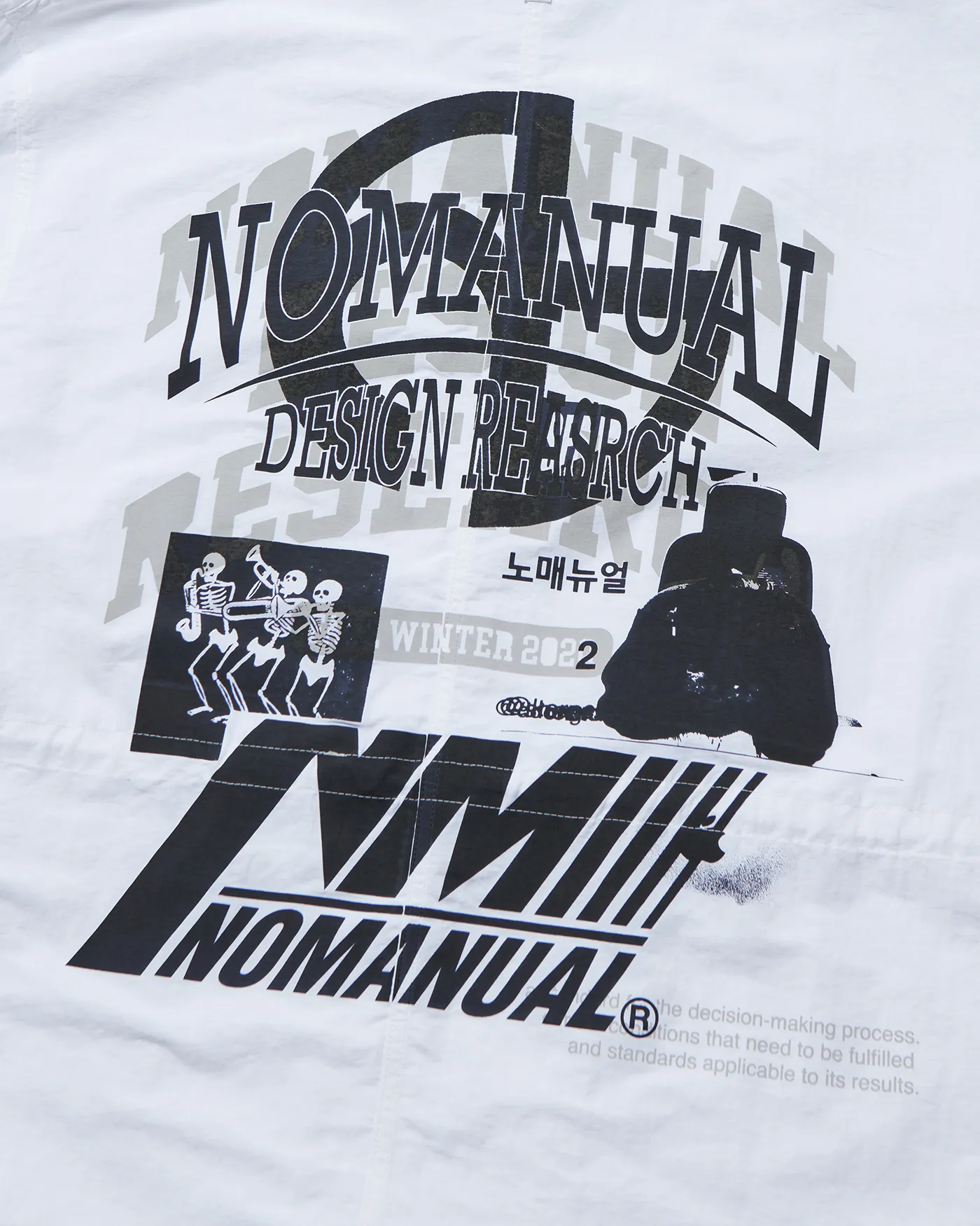 NOMANUAL  |Unisex Street Style Oversized Logo Hoodies