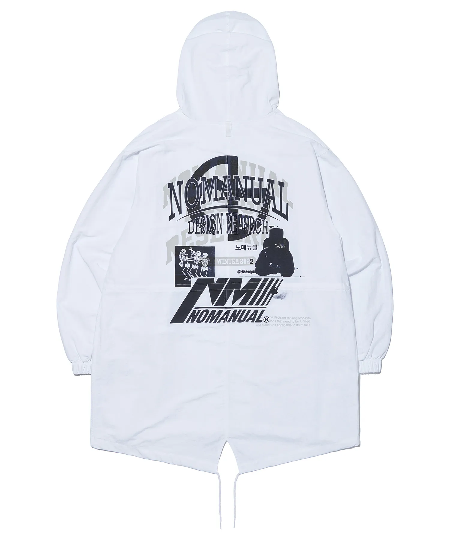 NOMANUAL  |Unisex Street Style Oversized Logo Hoodies