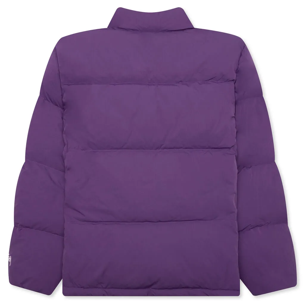 Nylon Down Puffer - Purple