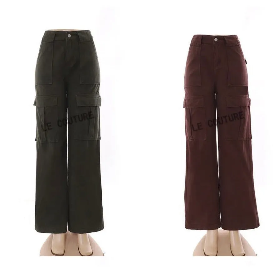 Pockets Wide Leg Cargo Vintage Baggy Pants