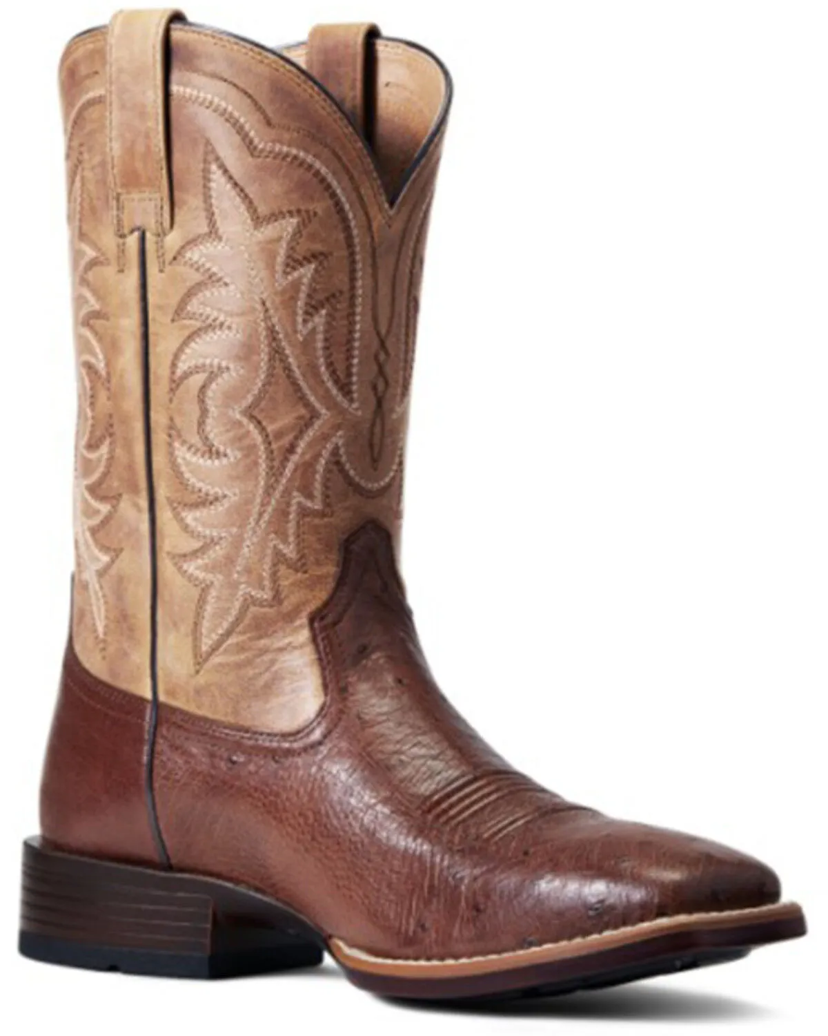 Product Name:  Ariat Men's Smooth Quill Ostrich Night Life Ultra Exotic Western Boot - Broad Square Toe