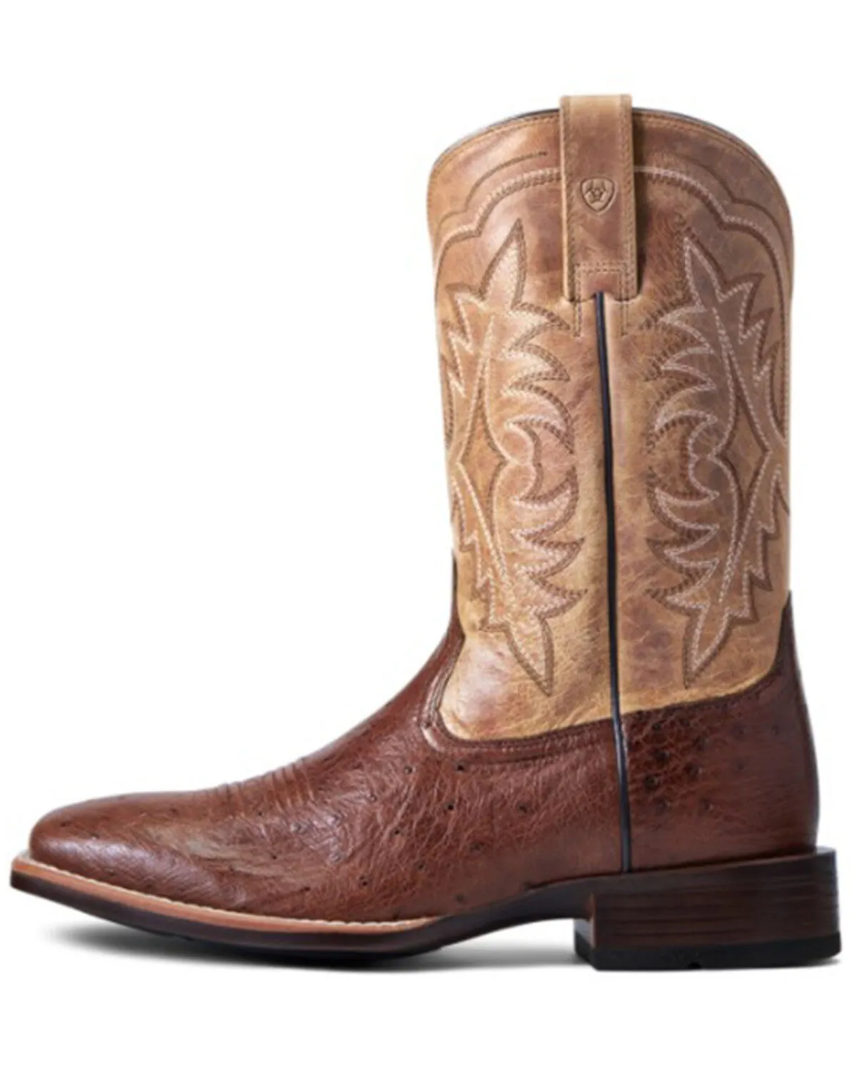 Product Name:  Ariat Men's Smooth Quill Ostrich Night Life Ultra Exotic Western Boot - Broad Square Toe