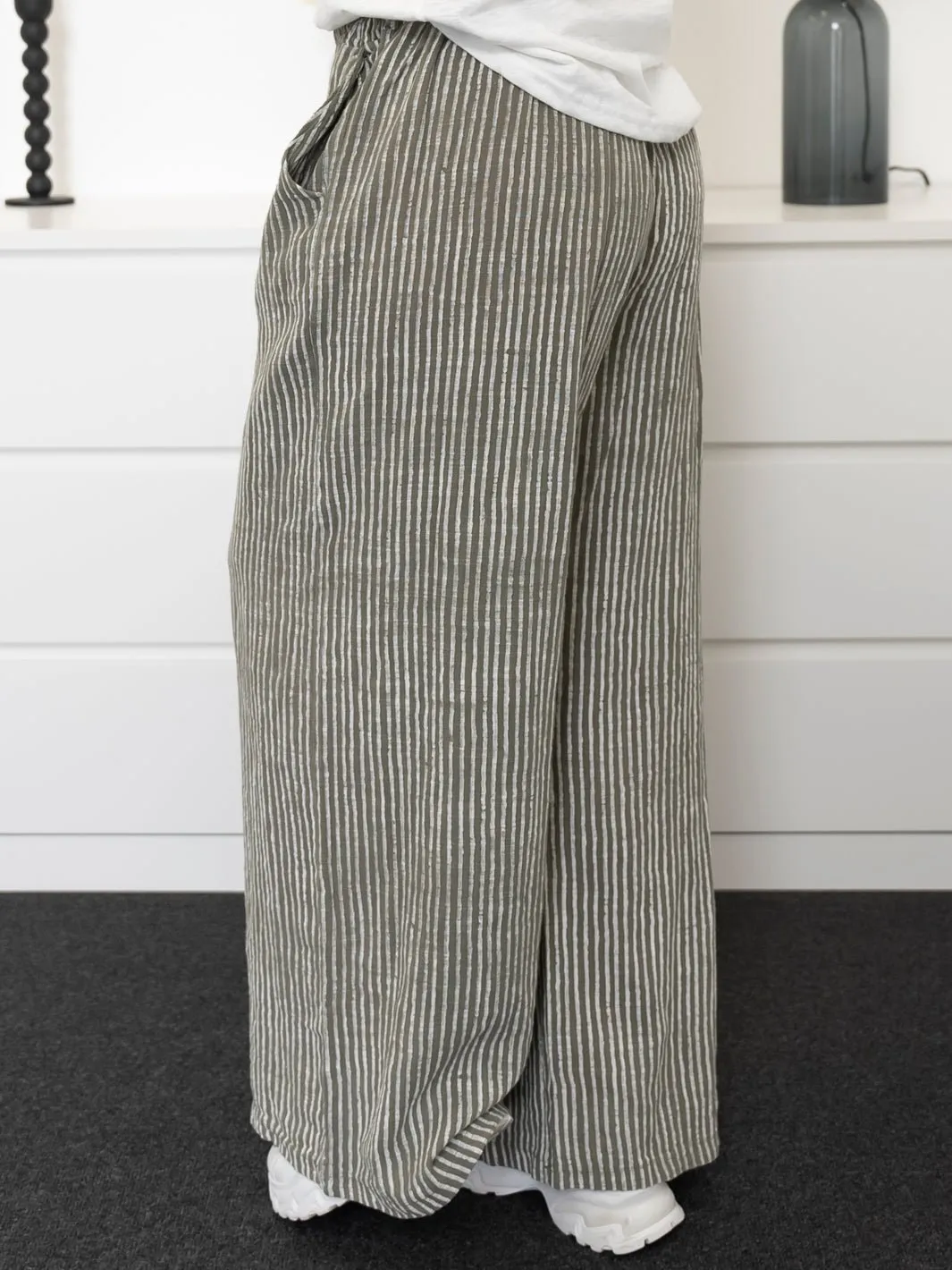 Quinn pants stripe olive