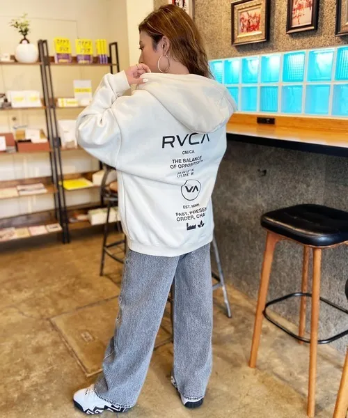 RVCA  |Sweat Street Style Long Sleeves Logo Hoodies & Sweatshirts