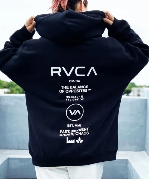 RVCA  |Sweat Street Style Long Sleeves Logo Hoodies & Sweatshirts