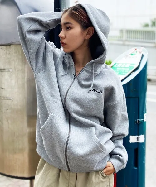 RVCA  |Sweat Street Style Long Sleeves Logo Hoodies & Sweatshirts