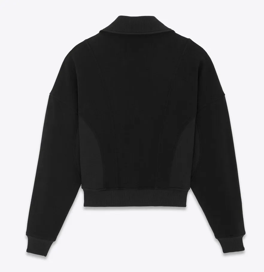 Saint Laurent  |741728Y36SW1000 SAINT LAURENT CROPPED SWEATSHIRT