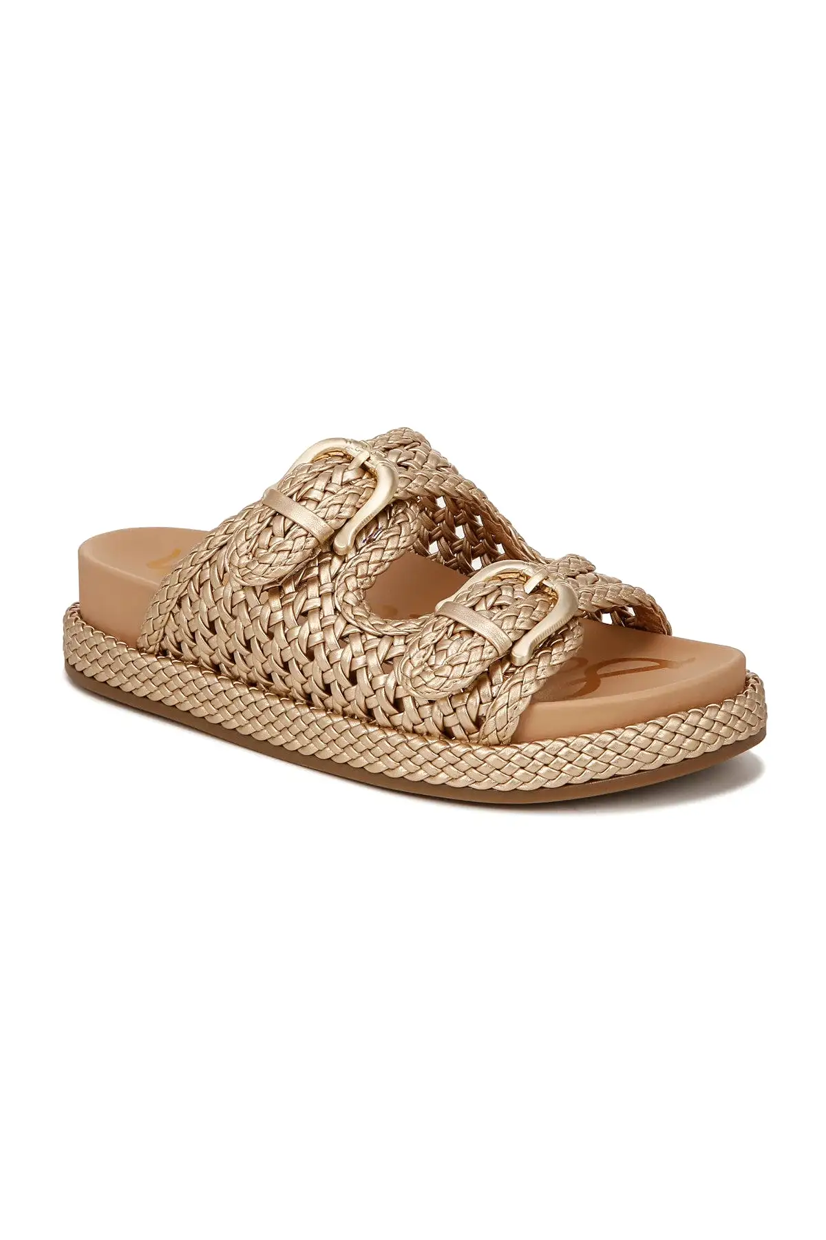 Sam Edelman Woven Reid Sandal - Gold