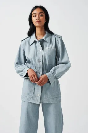 Seventy + Mochi Dani Jacket - Herringbone Denim: Size 14