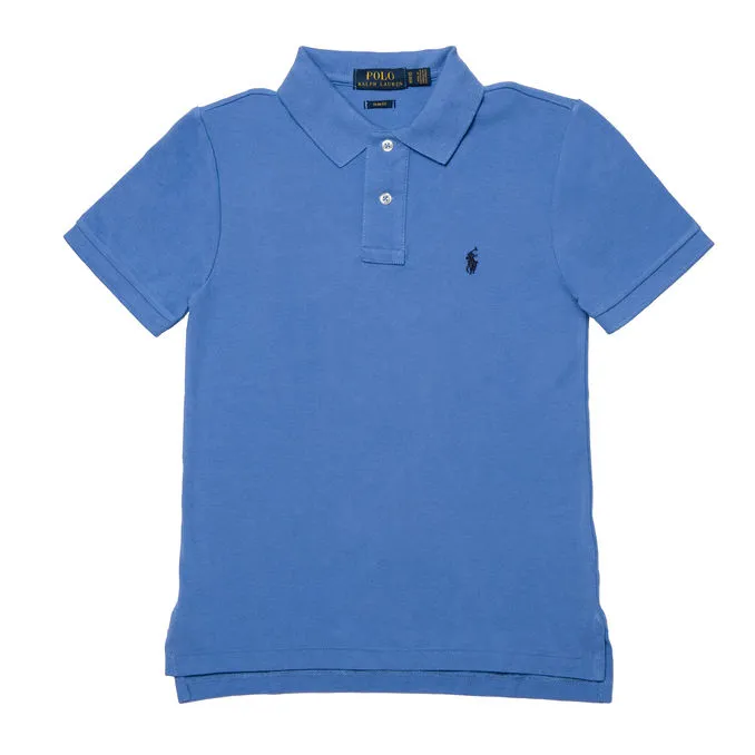 SLIM FIT PIQUE POLO SHIRT Kid Blue