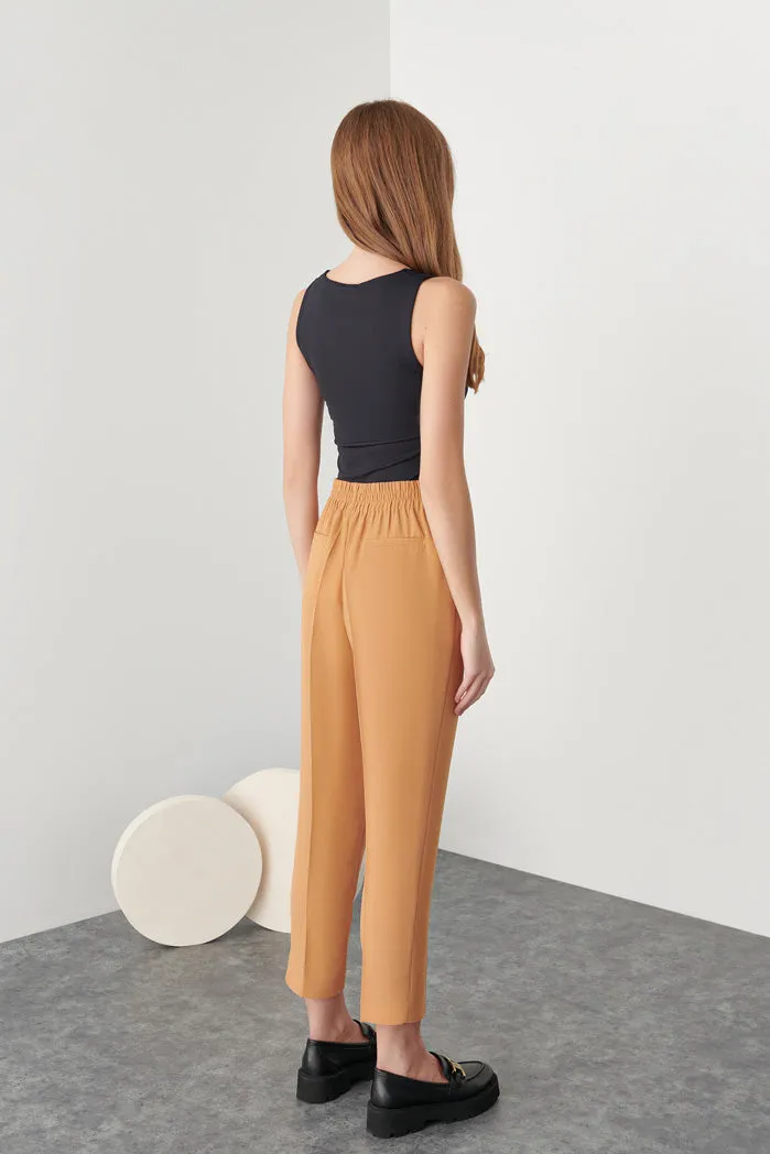 Solid Crepe Pants