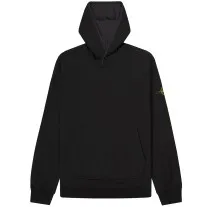 Stone Island Popover Stretch Hooded Sweatshirt Black