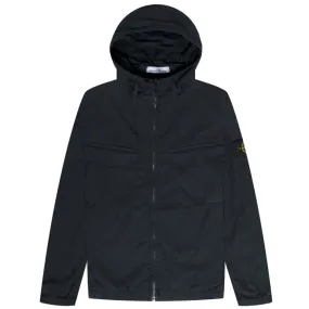 Stone Island Supima Cotton Twill Hooded Jacket Navy