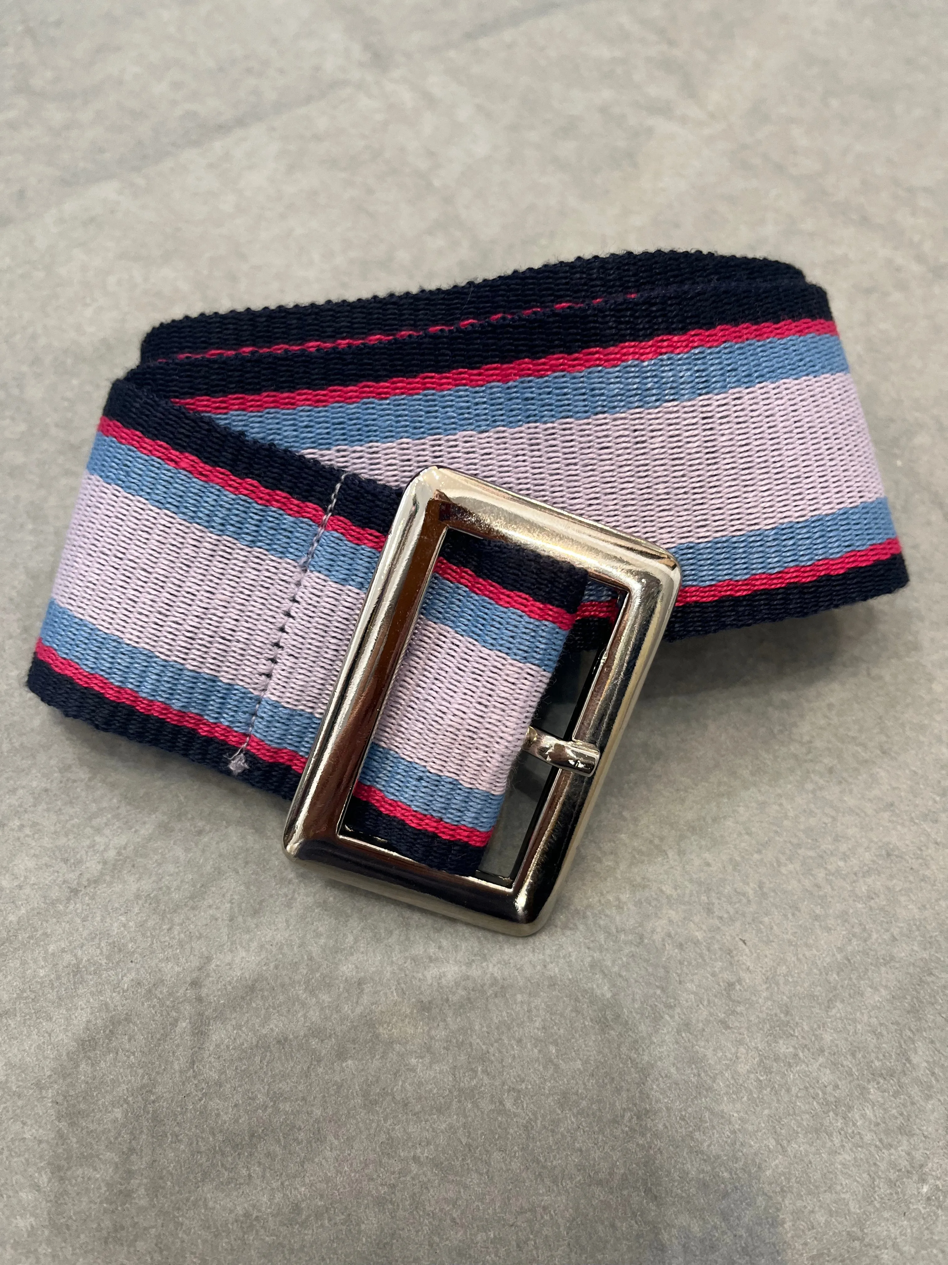 Striped Ribbon Agnes Belt